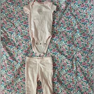 Carter's Pink Floral Baby Outfit
